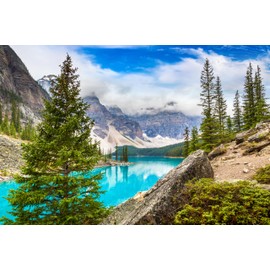 Wonderscapes - Banff National Park - Lake Moraine - Jigsaw Puzzle, 1000 Pieces, 27.55 x 19.68 in