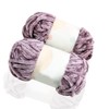 2 Roll Yarn for Knitting Crochet Velvet Yarn Knitting Yarn