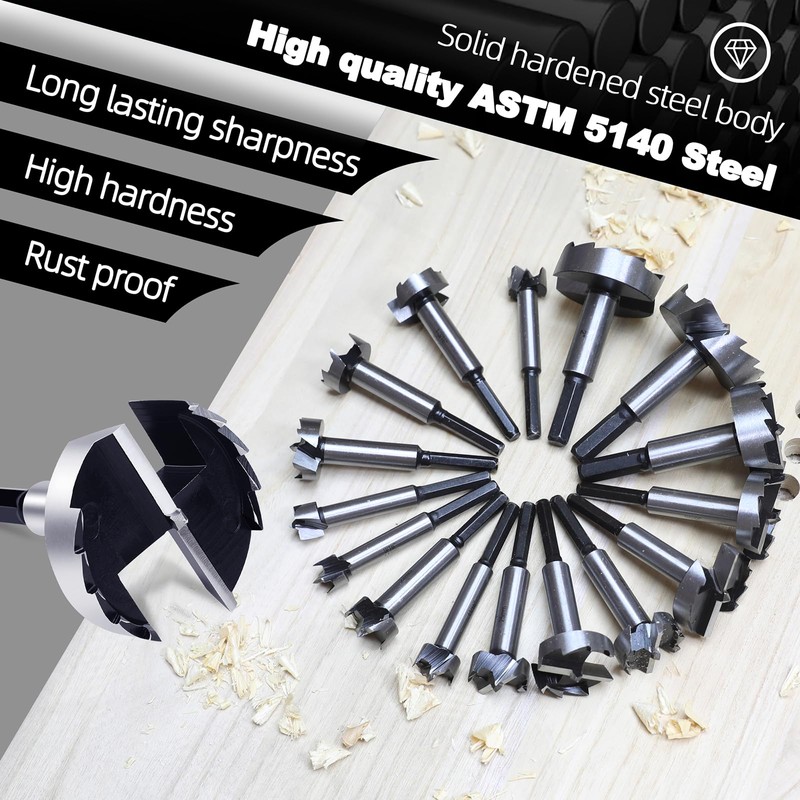 2-1/4 Inch Forstner Bit for Woodworking,2-1/4" Forstner Drill Bit for