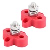 2Pcs Heavy Duty Terminal Stud Power Distribution Negative Post M8