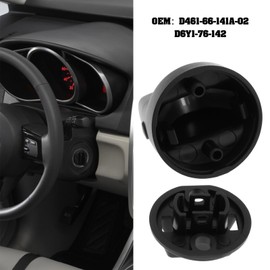 ECSiNG 2 Sets Ignition Key Knob Push Turn Switch Base D461-66-141A-02 D6Y1-76-142 Compatible with Mazda CX-9 CX-7