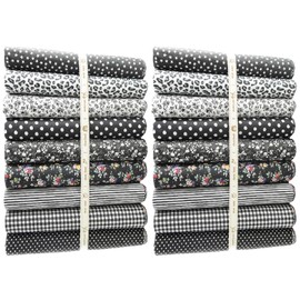 FAIRYGATE Lining Fabric Crafts Bundles Pre Cut Squares Print 100% Cotton for Patchwork Quilting Scrapbooking Sewing DIY Arts Crafts Projects C0608