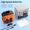 OCOHW Portable Personal Waist Fan Rechargeable, 10000mAh 5 Speeds 13500RPM