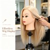 Bald Mannequin Head, PVC Manikin Head for Wigs Making and