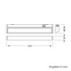 ledscom.de LED Under-Unit Light LIWO Swivelling (Size and Colour Selectable)