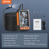 VEVOR Endoscope Camera with Lights Dual Lens Borescope 49.2FT Cable