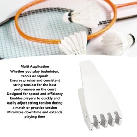 Badminton String Clamp Portable Racket String Tension Clamp Clamp 30lb Clamp Force for Badminton Tennis Squash Racket