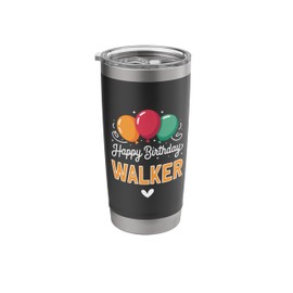 Happy Birthday saying Walker Stainless Steel Insulated Tumbler