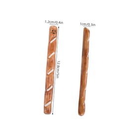 BIUDECO Baguette Shaped Ceramic Stir Sticks Creative Drink Mixer for Coffee Beverages Easy to Clean Mixing Sticks for Home Office Use