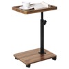 FRWXUIEO Adjustable C Table End Table, Side Table C Table