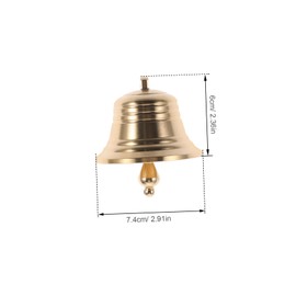 iplusmile Vintage Brass Bell Pendant Retro Hanging Ornament for Home Dog Collar and Festive Decorations Decorative Brass Pendant for Entryways Offices and Living Rooms