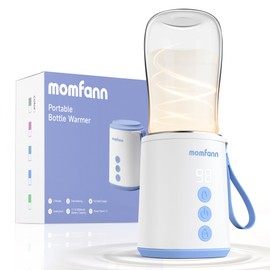 MOMFANN Portable Bottle Warmer, Travel Baby Bottle Warmer for Breastmilk On The Go, Leak-Proof, 2 Modes Fast Heating