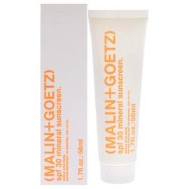 Malin and Goetz Protector Solar Mineral SPF 30 - Protector Solar Hidratante para Rostro y Cuerpo - Hidratante Facial con Manteca de Karité - 50 ml