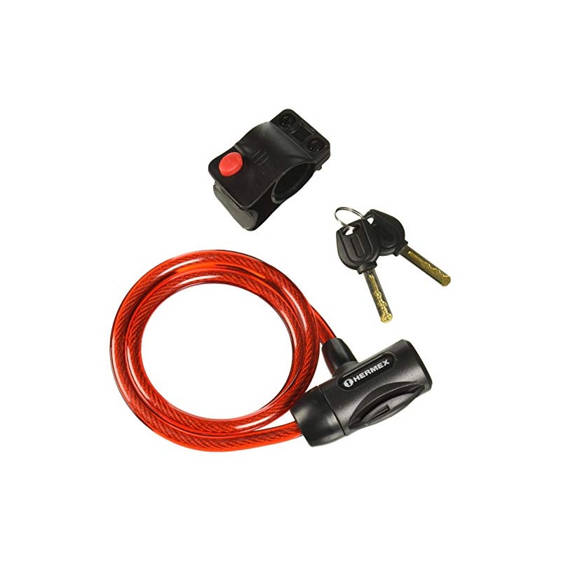 Hermex CB-10, Candado de cable con llave, 10 mm X