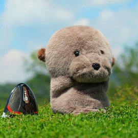 Craftsman Golf Club Cover Fur Seal Driver Headcover Funny Plush Golf Head Cover Driver Club Cover for Men Women Kids Golf Gifts
