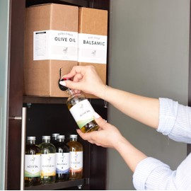 White Balsamic by Saffi Foods, Sweet and Smooth, Thick Viscosity, 100% Grapes, Aged in Oak Barrels, Eco-Friendly Bulk Packaging, 3 Liter Bag in Box