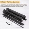 PATIKIL 1U 19 Inch Cable Management, 1 Pack 12 Slot