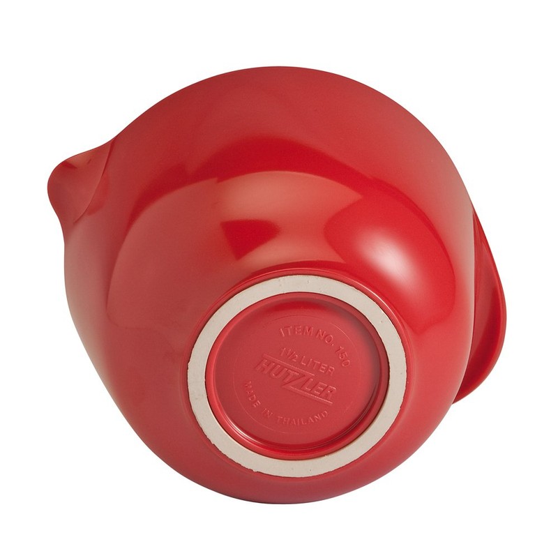 Hutzler Classic 3 Liter Melamine Mixing Bowl, Red