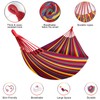 SZHLUX Double Hammock,Cotton Hammock Portable Hammock with Carry Bag,Perfect Camping