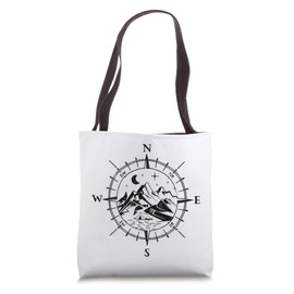 Compass Hiker Hiking Mountain Lover Adventure Outdoors Tote Bag