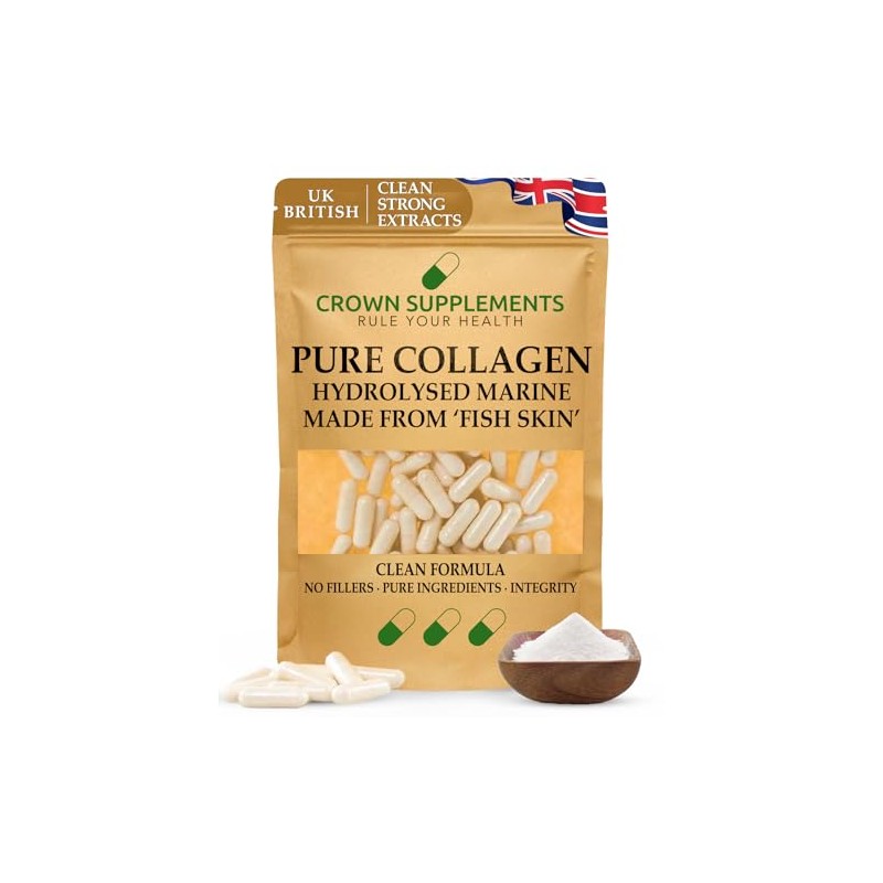 Pure Hydrolysed Collagen Capsules | Clean Fish Skin Formula Extracts