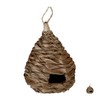 Relaxdays Bird Nest, Decorative Nesting Box, Hanging, Coir Fibre, Braided,