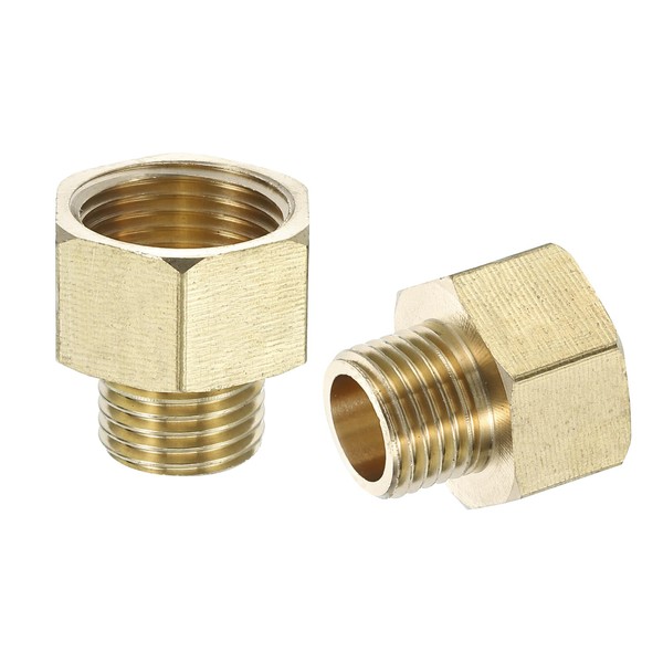QUARKZMAN Brass Reducer, 2 Pieces G3/8 Male x G1/4 Female