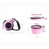 PETIMP Retractable Dog Leash Lightweight 16FT Leash, with Folding Bowl,Dispenser,Waste