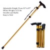 Collapsible Walking Stick, Lightweight Cane for Men & Women, Adjustable