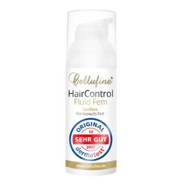 Cellufine® HairControl Fluid Fem - 50 ml, Anti-Hair Growth Cream with Vegetable Active Ingredient Creosot Bush and Shea Butter, Olive Oil and Aloe Vera in Hygienic Dosage, Anti-Hair Growth Skin Care