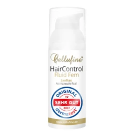 Cellufine® HairControl Fluid Fem - 50 ml, Anti-Hair Growth Cream with Vegetable Active Ingredient Creosot Bush and Shea Butter, Olive Oil and Aloe Vera in Hygienic Dosage, Anti-Hair Growth Skin Care