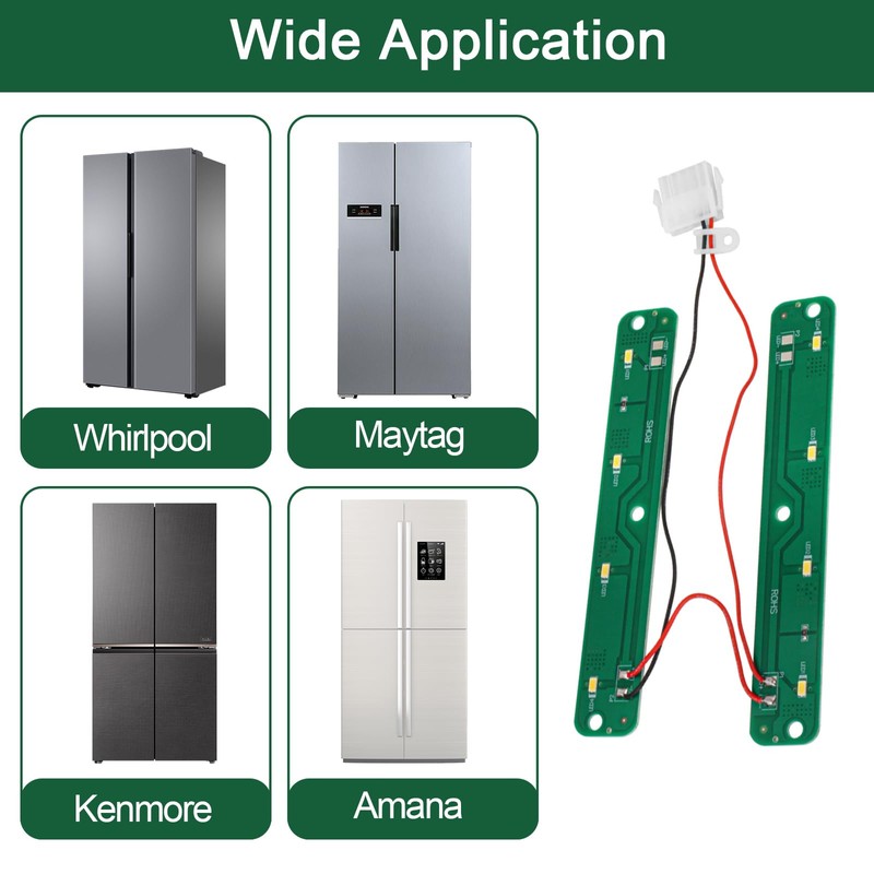 W11527432 W11042554 Refrigerator LED Light Module Replacement Whirlpool Maytag Amana