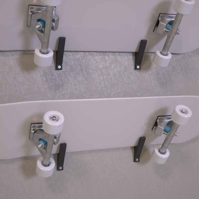 Luminick Wall Mount for Skateboard, Longboard, Sturdy Design Including Mounting
