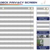 Windscreen4less 3'x29' Deck Balcony Privacy Screen Fence Apartment Balcony Mesh