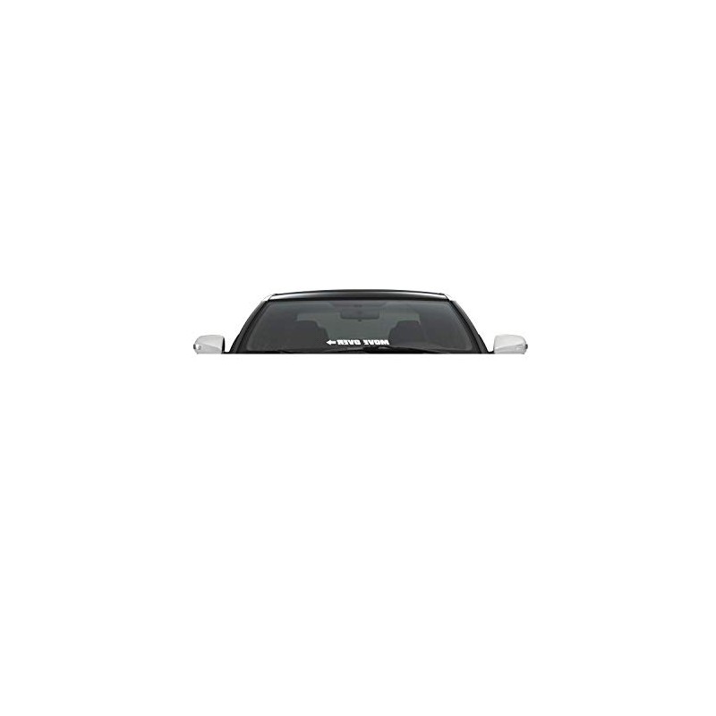 Xpin Graphics Move Over Decal Sticker Windshield Banner 23" Arrow
