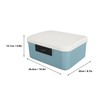 9L Capacity Lockable Storage Trunk for Files Document Organizer Double