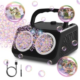Bubble Machine,PANACARE Portable Automatic Bubble Blower.20000+ Bubbles per mins.Bubble Maker for Parties.Best Gifts for Kids and Toys for Pets.