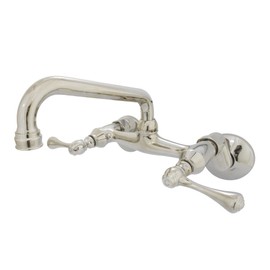 Kingston Brass KS313PN Kingston Kitchen Faucet, 6-15/16" in Spout Reach, Polished Nickel