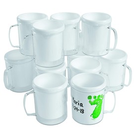 Colorations Design Your Own Mugs, Great Craft Project for Kids, Create a Keepsake, 12 Mugs, Ideal Mothers Day or Fathers Day Gift, Birthday or Holiday, CanBbe personalized & individually designed