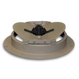 Truaire C801-06 6-Inch(Duct Opening Measurements) Round Ceiling Air Damper, Brown