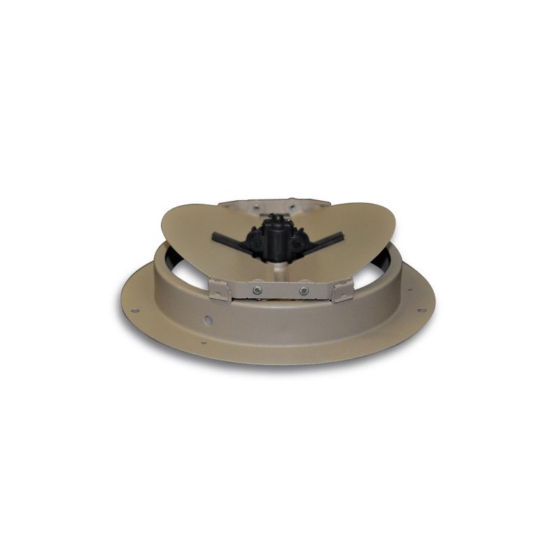 Truaire C801-06 6-Inch(Duct Opening Measurements) Round Ceiling Air Damper, Brown