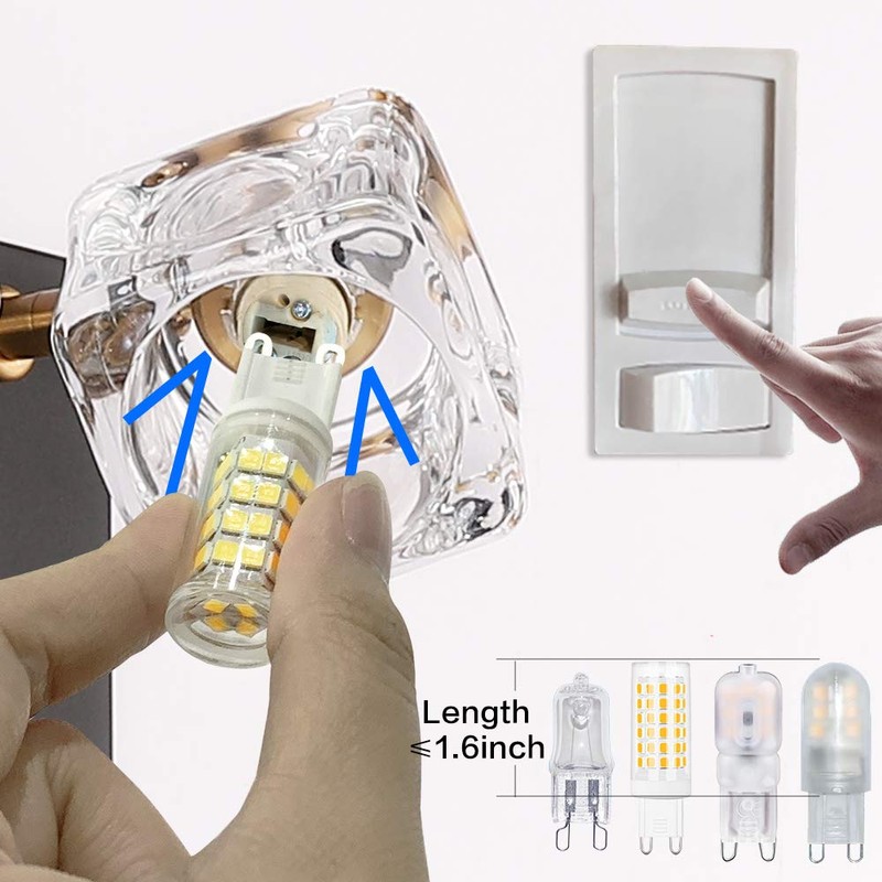 PRESDE Vanity Lights 6 Lights Modern Crystal Bathroom Lights Fixtures