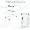 Giantex Clothes Drying Rack, 2-Layer Stainless Steel Foldable Laundry Drying