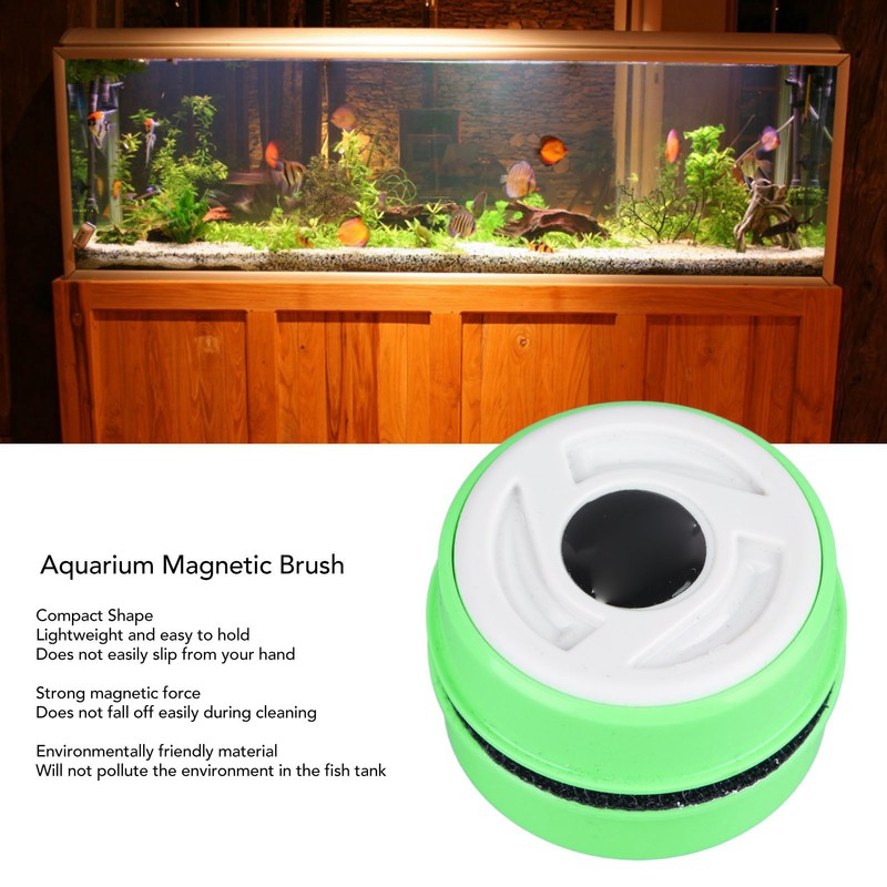 Aquarium Magnetic Brush Scratch Proof Bristles Prevent Slip Algae Scraper