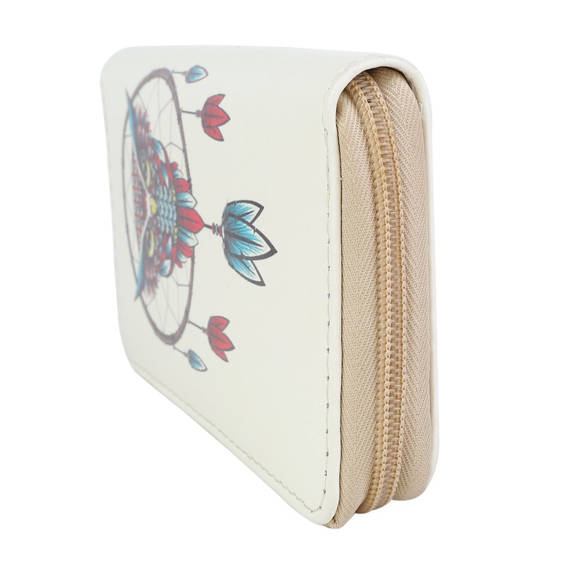 DonDon Women's Owl Purse Beige