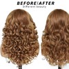X-TRESS Big Elastic Curly Wave honey blonde Middle Part Lace