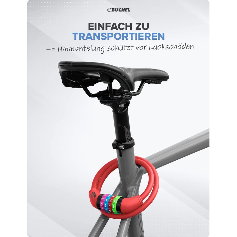 Büchel Sekura Children's Combination Lock 120 cm with Coloured Cover