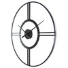 Infinity Instruments Large Metal Wall Clock 24 inch Astro Contemporary