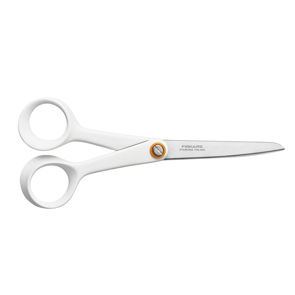 Fiskars Universal Scissors, Total Length: 17 cm, Quality Steel/Synthetic Material