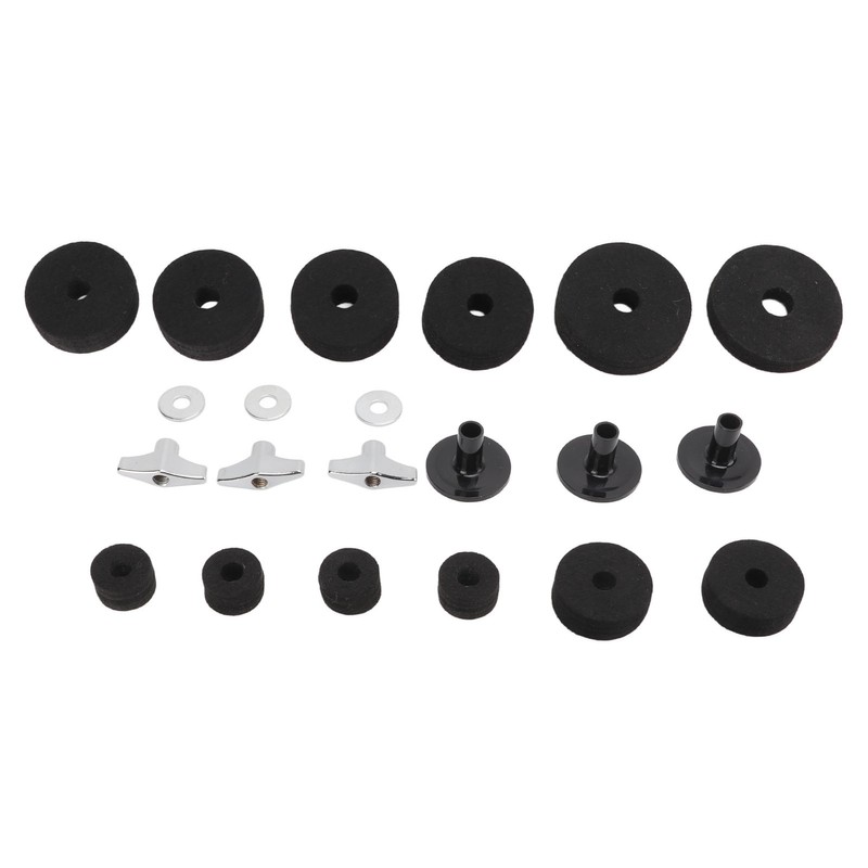 21Pcs Drum Cymbal Felt Pad Non Slip Instrument Accessory Replacement